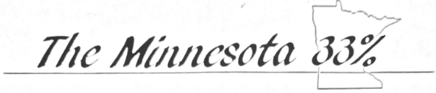 Text from letterhead reading "The Minnesota 33%" with the outline of the state of Minnesota.
